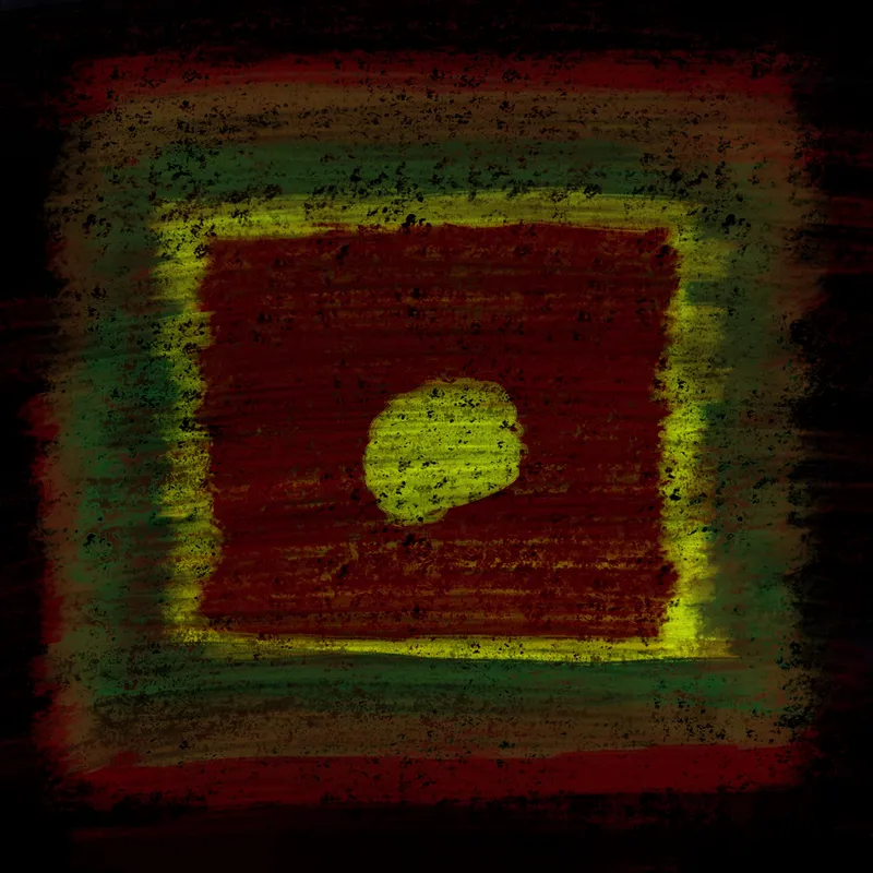 yellow and green and red boxes and yellow circle